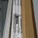 LazBlinds No Tools No Drill 1" Vinyl Mini Blinds, Cordless Blinds for Windows, Light Filtering Horizontal Window Blinds & Shades, 34" W x 72" H, White