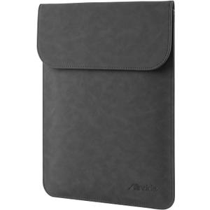 Allinside 13 inch Laptop Sleeve Case for with MacBook Air 13 20182025 (M2 A2681 M3 A3113 M4 A3240)/MacBook Pro 13 20162022 (A2251 A2289 A2338 M1 M2), PU Suede Leather Laptop Case Cover, Black