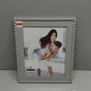 Malden International Designs 2386-80 Bead W/Wood Mat, Gray, 8x10