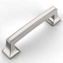 Amerdeco 10 Pack Brushed Satin Nickel Cabinet Pulls 3-3/4 Inch(96mm) Hole Center Cabinet Hardware Kitchen Cabinet Handles for Bathroom Drawer Pulls Dresser Pulls ZH0010