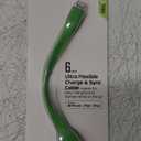 CELLCandy Ultra Flexible 6inch Charge and Sync USB-to-Micro USB Cable - GREEN