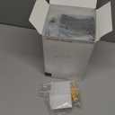 7-Pack Small Floating Shelves for Wall by RicherHouse, Plastic Black Shelf 4 Inch Display Ledges Room Decor, Mini with 2 Types of Installation (Adhesive or Screw)