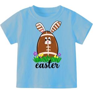 Boys Easter Shirts Kids Cotton Graphic Tees Casual T-Shirts 3-7 Years