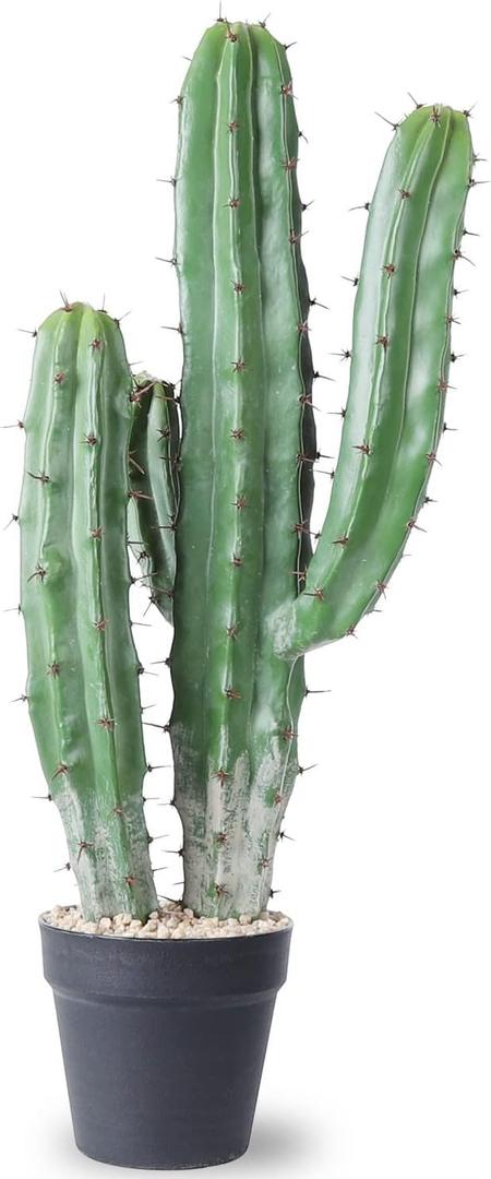 Artificial Cactus Fake Big Cactus 25 Inch Faux Cacti Plants for Home Garden Office Store Decoration