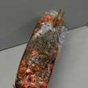 RECUTMS 8 Bundles Artificial Fall Flowers No Fade Faux Autumn Plants, Fake Indoor Outdoor Greenery Decorations for Thanksgiving Christmas Wedding Party Home Garden Fireplace Dcor (Green Orange)