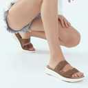 UBFEN Womens Platform Sandals Comfortable Walking Slide Soft Cushioning Footbed Casual Dressy Wedge Sandals (6)