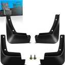 KEYOOG Front & Rear Mud Flaps Splash Guards Fit for Hyu-ndai Elan-tra 2021 2022 2023 4-Door Sedan, 4-Pc Set Easy to Clean and Install, Mud Guards Splash Guard Black