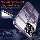 Magnetic Privacy Case for iPhone 14 Pro Max,Anti Peeping Tempered Glass Screen Protector Double Sided Protection Full Body Metal Bumper Anti-spy Phone Cover Compatible with Magsafe, Black