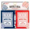 Jacent Double Deal  Playing Cards with Bonus 5 Dice - 4 Set