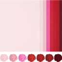 70 Sheets Red Tones Cardstock - 7 Gradient Colors Cardstock 8.5'' x 11'' 92lb/250gsm Heavyweight Paper Pink Series Double-Sided Card Stock PAP13MX3