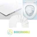 2 x LAC Toilet Seat Covers Disposable Flushable (60 Pack), Portable Paper Toilet Seat Cover for Adult and Kids Potty Training, Travel Accessories for Public Restrooms Airplane Camping