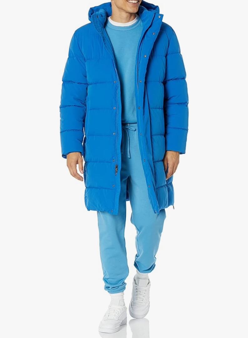 Amazon Essentials Mens Hooded Long Puffer Coat, 3X-Large Big Tall