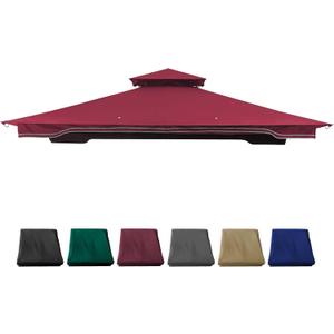 Replacement Gazebo Canopy for 10 x 12 Regency II Patio Gazebo,(Burgundy)