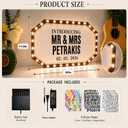 20IN Large Wedding Bottle Service Sign, Personalized DIY Stickers Warm White VIP LED Bottle Girl Sign for Club, Handheld Custom Wedding Entance Props Light up Marquee Sign for Event Bridal Engagement Anniversary Birthday Party