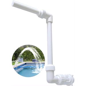 Pool Waterfall Fountain Spray  Adjustable Pool Water Sprinkler & Aerator for Inground & Hard-Sided Aboveground Swimming Pools - Easy Attach to Return Fitting - Fully Variable Spray Height & Location Pool Waterfall Fountain Spray  Adjustable Pool Water Sprinkler & Aerator for Inground & Hard-Sided Aboveground Swimming Pools - Easy Attach to Return Fitting - Fully Variable Spray Height & Location