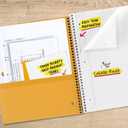 Five Star Spiral Notebook + Study App, 5 Subject, College Ruled Paper, 8-1/2" x 11", 200 Sheets, Fights Ink Bleed, Water Resistant Cover, Black (72081)