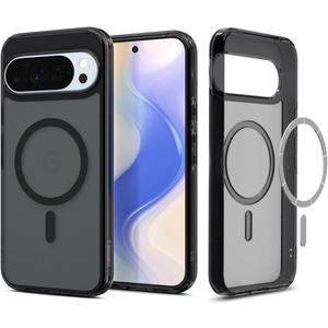 TORRAS Slim for Google Pixel 10 Pro XL Case Clear, Fit for MagSafe, Open Edge Frame, Phone Case for Pixel 10 Pro XL with Stand, Ultra Thin Minimalist, Never Yellowing, Shockproof Corner Cover, Black
