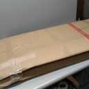 CADUKE Folding Coffee Table for Small Spaces, Portable Low Table with Leg Latches Wood Oval Center Table Small Coffee Tables for for Living Room, Home and Camping, Industrial Black & Brown