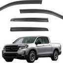 Window Visors Rain Guards fits 2017-2026 Honda Ridgeline, Out-Channel Side Window Wind Deflectors Vent Shades Accessories, Dark Smoke 4 Pcs, 2018 2019 2020 2021 2022 2023 2024 2025