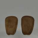 pedag Supra | German Handmade Shoe Tongue Pads | Soft Suede Leather and Memory Foam Shoe Padding | Solves Loose Shoes Problem | 1 Pair, Large/X-Large Size (Brown)