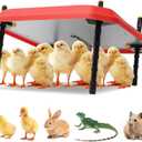Chicken Coop Heater, 16" x 16"Brooder Plate for Chicks, Adjustable Height & Angle Brooder Plate for 30-40 Chicks, Ideal for Chicken Coops Poultry Heating with Safety Indicator Chicken Heater