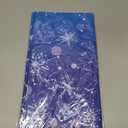 Snowflake Tablecloth 54 x 108 " Winter Wonderland Decorations 3 PCS Christmas Snowflake Table Cloth Purple Blue Plastic Tablecloths Frozen Disposable Table Cover for Xmas Birthday Holiday Party Decor