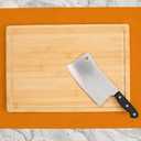 GASAR, Set of 2, Extra Large, Thick, Silicone Mats for Kitchen Counter, Heat Resistant Mats, Countertop Protector, Non-Slip, Easy to Clean, 25 x 17 Inches x 1.4mm, Orange