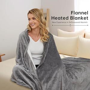 Electric Heated Blanket ,84x105,Gray