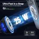 [2026 Upgraded] Qi2 25W Fast Wireless Car Charger with Cooling Fan, Cup Holder Phone Mount with Adjustable Long Arm, Magnetic Fast Charging Holder for iPhone & Android