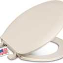 Centoco Elongated Toilet Seat, Economy, USA, DSAMAZ16-106, Bone | Closed Front, Cover, Plastic, Made in the USA