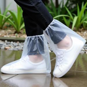 24 pairs of rainproof shoe covers - disposable plastic rain shoe covers - men's and women's plastic shoe covers, waterproof and non slip shoe covers, transparent and individually packaged Size 10