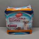 Simple Solution Disposable Dog Diapers, Female Dog Diapers, Puppy Potty Training, Incontinence and Heat Cycle Protection, Large Diapers for Dogs, 18-27 Inch Waist, 30 Count