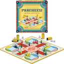 Parcheesi Royal Edition by Winning Moves Games USA, Classic Family Favorite Featuring Charming Artwork, Tokens and dice Cups for 2-4 Players, Ages 8+ (6106)