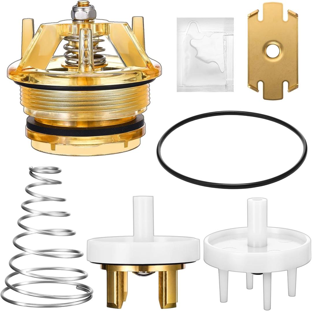 Chunful 2 Set 905-212 Bonnet Poppet and 905-052 765 Check Valve Assembly Repair Kit Include Check Valve Spring Retainer and Holder Compatible with Febco 1" and 1 1/4" Model 765 Pressure Vacuum Breaker