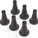 6 Pcs Bed Frame Feet, Tall Sturdy Cone Shaped Legs,Prevent Sliding Plastic Bed Risers,Bed Frame Legs for Replace Wheels Casters to Protect Your Floor