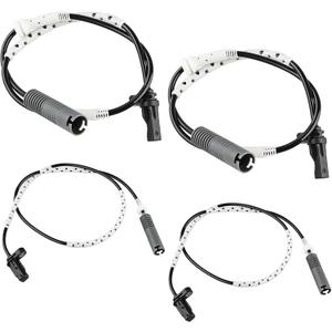WMPHE 4 Pcs ABS Wheel Speed Sensors Compatible with BMW 128i 328i 3.0L L6 2008 2009 2010 2011, BMW 323i 325i 2.5L L6 2006, Front and Rear abs Sensors, Replacement for 34526760424, 34526760425