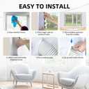 Portable Air Conditioner Universal Window Seal Kit with Adjustable Connector,Tumble Dryer,3m(118),4m(158),5m(197) Available,Air Exchange Guards with Zip and Adhesive Fastener (400cm(158))