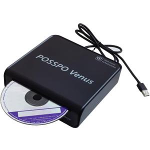 Venus CD DVD Player for Car with USB Port, Portable External CD Player for Car with Wired Apple CarPlay