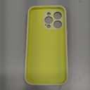 Vooii Compatible with iPhone 14 Pro Case, Liquid Silicone Upgrade [Camera Protection] [Soft Anti-Scratch Microfiber Lining] Shockproof Phone Case for iPhone 14 Pro 6.1 inch - Creamy Yellow