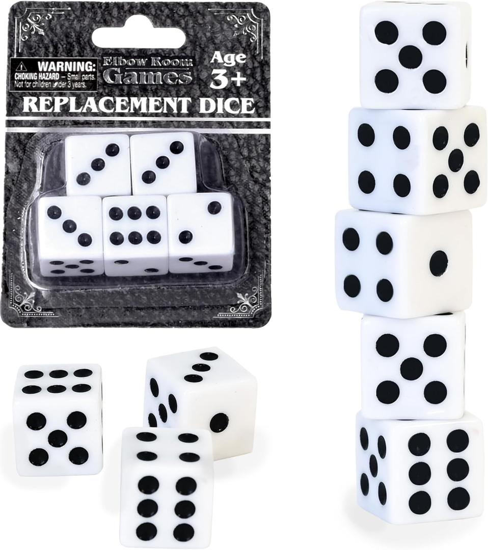 3 x Elbow Room 5PC Dice Set - Premium Quality Tabletop Gaming Dice for D&D, RPG, and Board Games