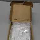 Metal Outlet Shelf with Built-in Cable Management, No-Drill Wall Organizer for Bathroom Outlets, Secure Holder for Echo Dot & Electric Toothbrush, Fits Vertical Decora, 2-Pack (White)