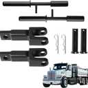 2 Sets A20-6013 Rev A Single Tow Hooks with Pull Pins A65-6008 & Tow Pin A65-6000 Fit for Peterbilt and Kenworth Trucks, Part Number#: A20-6013, A206013, 14264AA, A65-6008, A65-6000