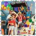 60 Pcs Brazil Carnival Party Decorations Mardi Gras Parade Golf Cart Decorations Burlap Bunting Flag Purple Green Gold Mardi Gras Tinsel Garland Golf Cart Stickers for Carnival Party Supplies Decor