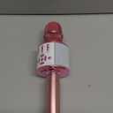 Amazmic Toys for Girls, Kids Karaoke Microphone Toddler Microphone for Kids with Lights, for Girls, Birthday Party Boys Toy Age 3 4 5 6 7 8+(Light Pink)