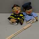 Melissa & Doug Rescue Puppet Set - Police Officer and Firefighter
