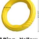 Indestructible Dog Ring Toy, Rubber Soft Dog Chew Toys, Small Medium Large Dogs Frisbee for Aggressive Chewers,Suitable for Tossing, Pulling Training-6.69in Flying Disc (1 Ring)
