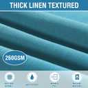 H.VERSAILTEX Linen Textured Table Cloths 60 x 84 Inch Premium Solid Tablecloth Spill-Proof Waterproof Table Cover for Dining Buffet Feature Extra Soft and Thick Fabric Wrinkle Free, Teal