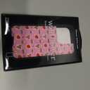 Wildflower Cases - Apple A Day, Compatible with Apple iPhone 16 Pro | Red Fruit Green Plaid Popular Aesthetic Cute Trendy - Protective Black Bumper, 4ft Drop Test Certified, Women Owned Small Business