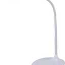 Bostitch Office KT-VLED1502-WHITE Gooseneck LED Desk Lamp with USB Charging Port, Dimmable, White