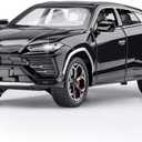SASBSC Toy Cars for Boys 3+ Years Car Toys for 3 4 5 6 7 8 Year Old Boy Cars for Kids Ages 3-8 1:24 Diecast Metal Car with Light and Sound Christmas Birthday Gifts(Black, 1:24)